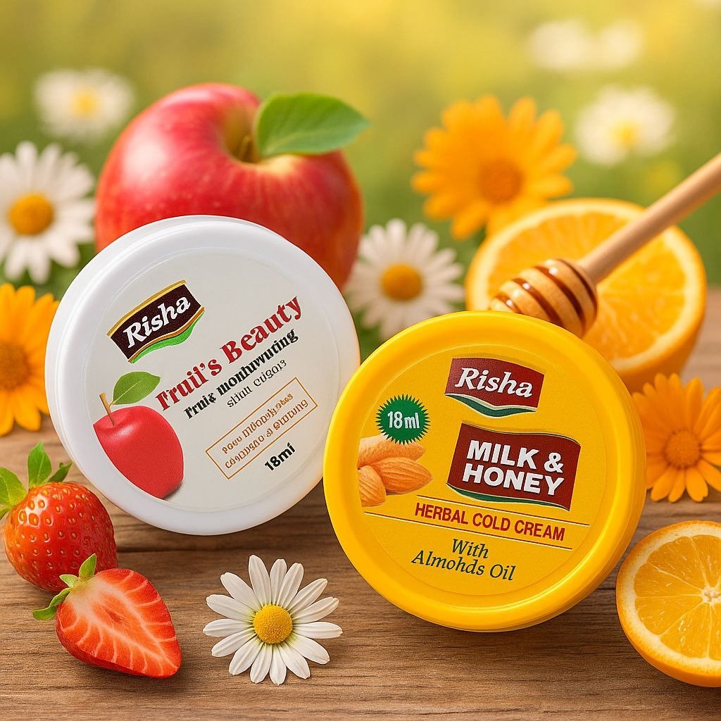 Risha Cold Cream Jars